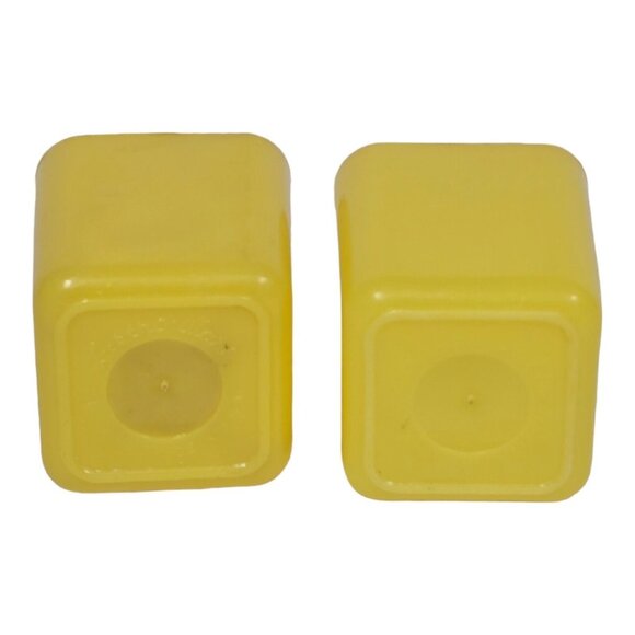 Vintage 50s Salt & Pepper Yellow Shakers Mid-Century Modern Diner Style - Picture 5 of 6